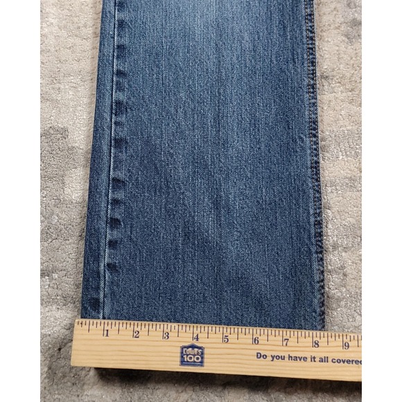 Cinch Up Men's Blue Relaxed Fit Denim Western Rodeo Logo Jeans Sz 33x36 - Picture 2 of 8